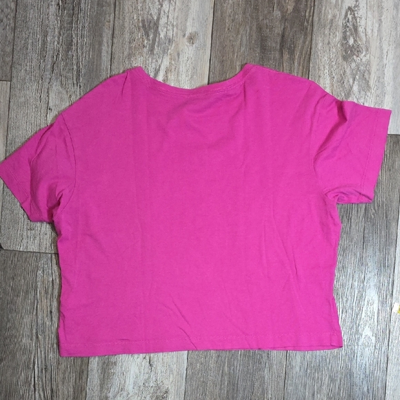 Calvin Klein | Cotton Blend Iconic "CK" Monogram Logo, Cropped Graphic Tee *NWOT - Picture 6 of 6
